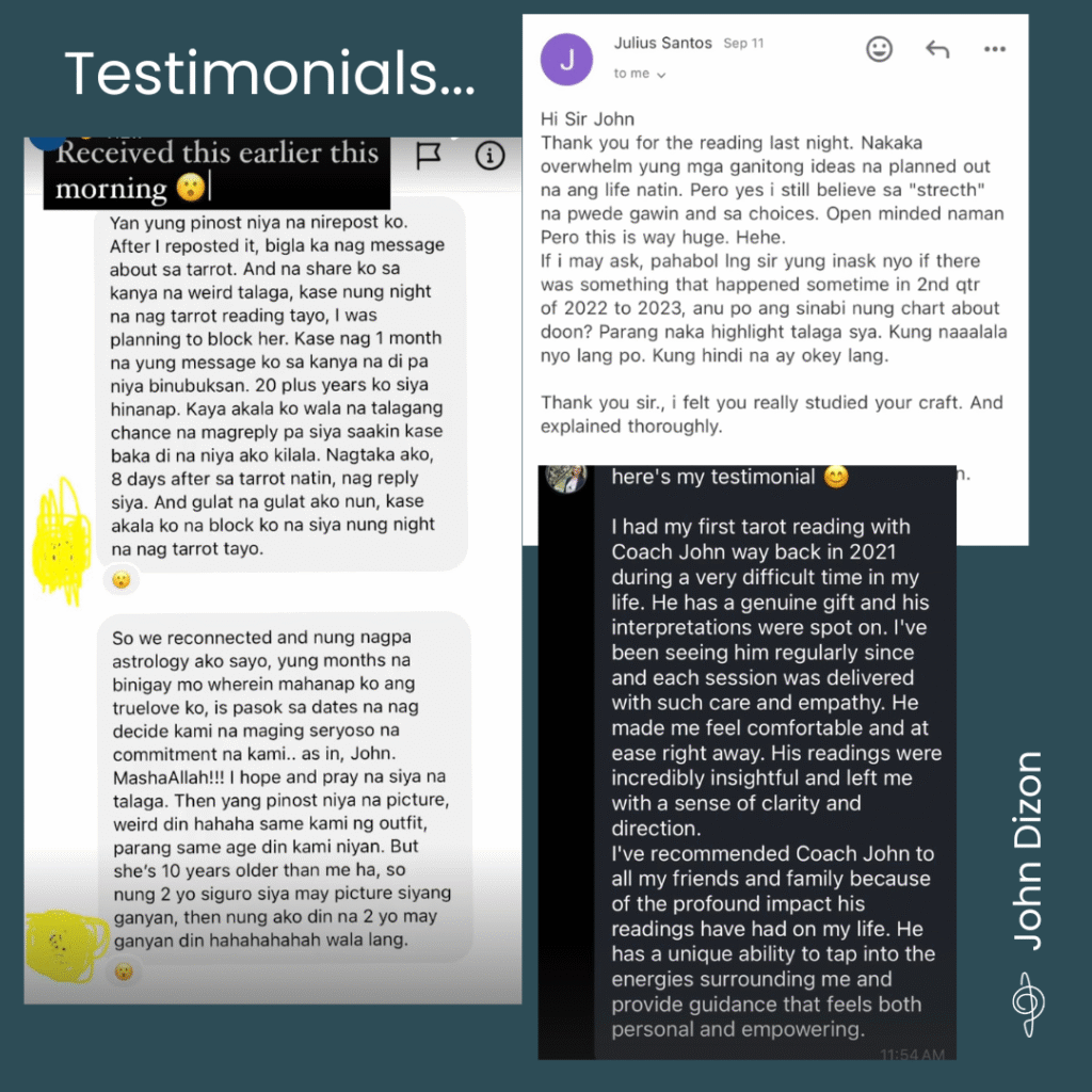 Client Testimonial for Tarot Reading